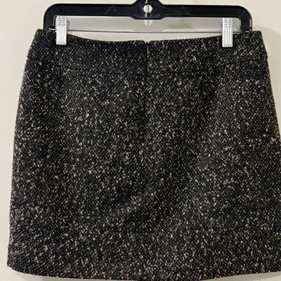 Dalia Collection Brown Preppy Wool Blend A Line Skirt Academia Size 4 - Picture 4 of 8